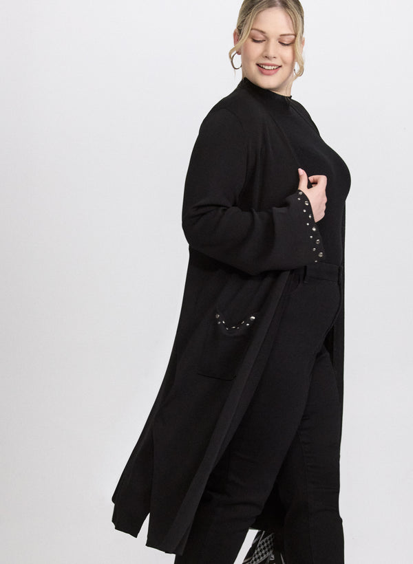 Laura Joseph Ribkoff - Embellished Open-Front Cardigan