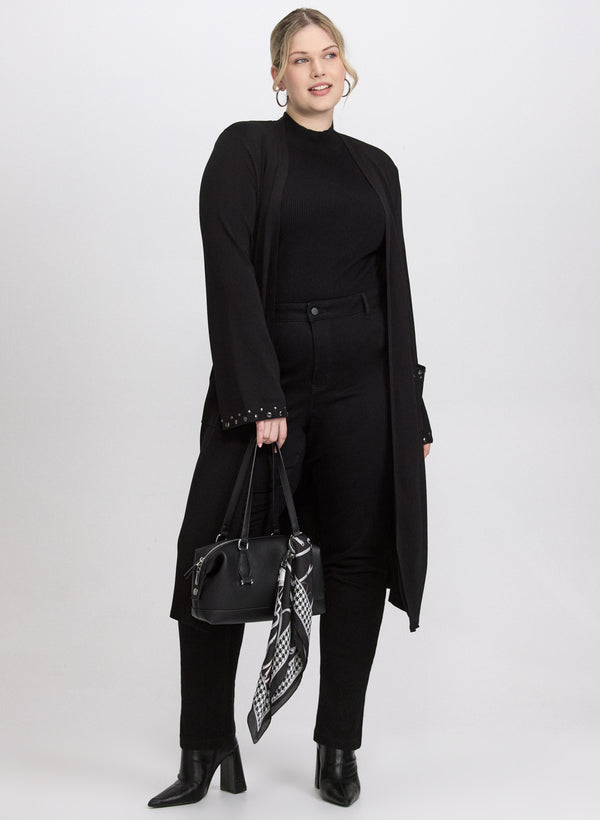 Laura Joseph Ribkoff - Embellished Open-Front Cardigan