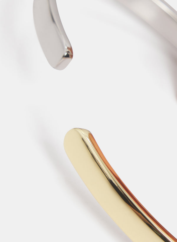 Laura 2-Tone Hinge Bracelet