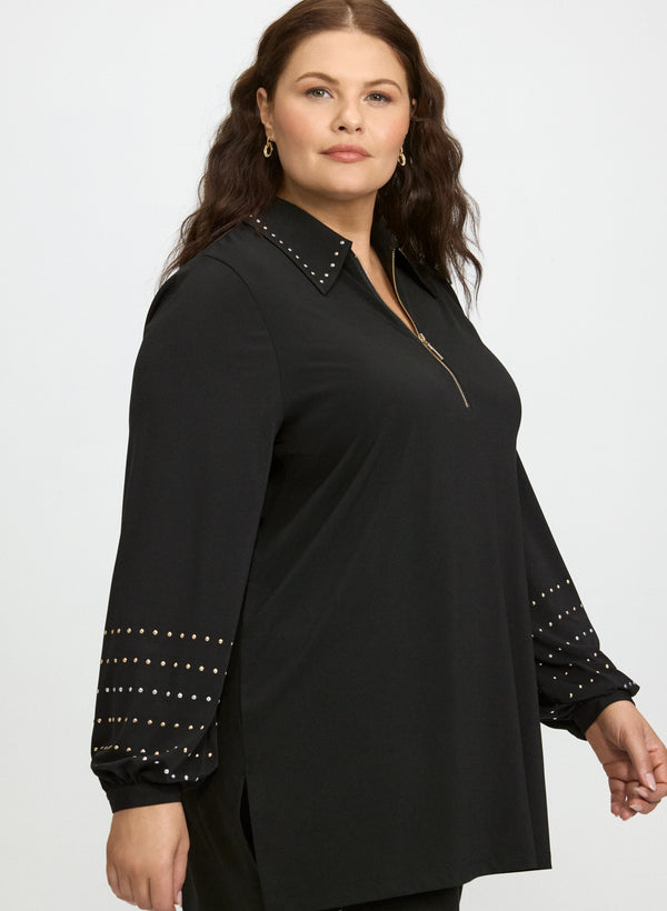 Laura 2-Tone Studded Top