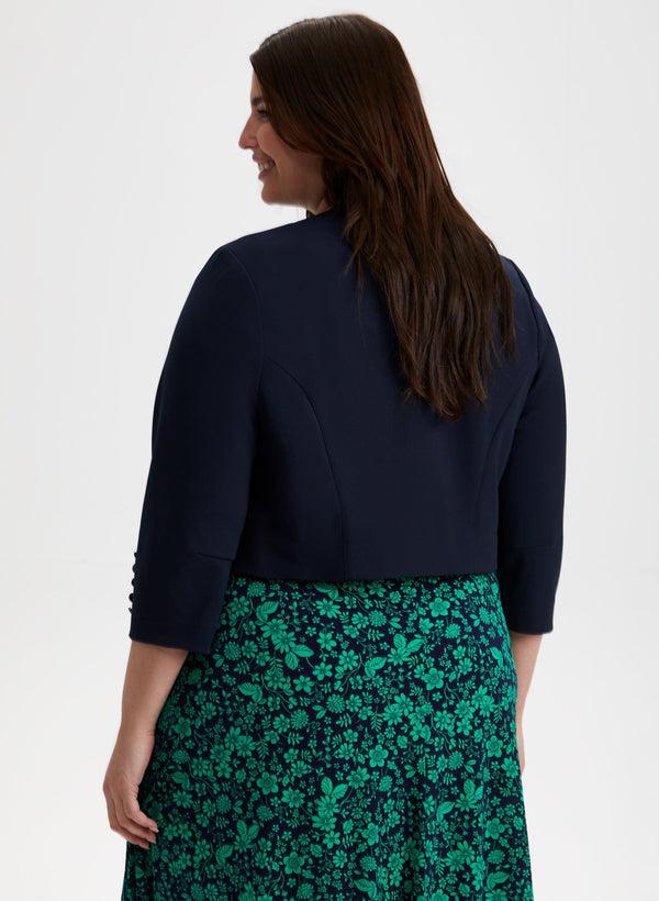 Laura 3/4 Button Sleeve Bolero