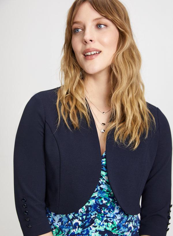 Laura 3/4 Button Sleeve Bolero