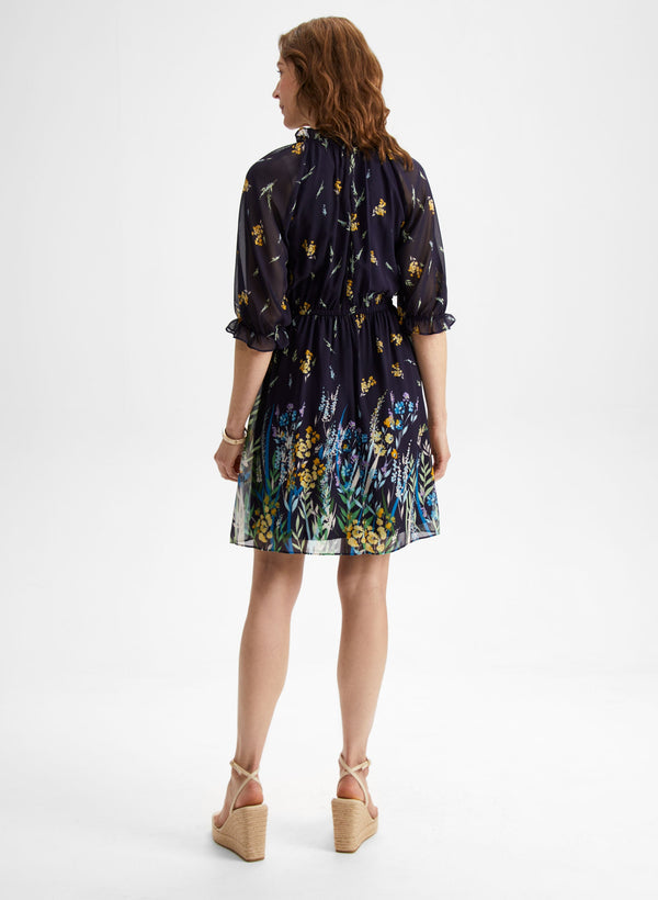 Laura 3/4 Sleeve Floral Dress