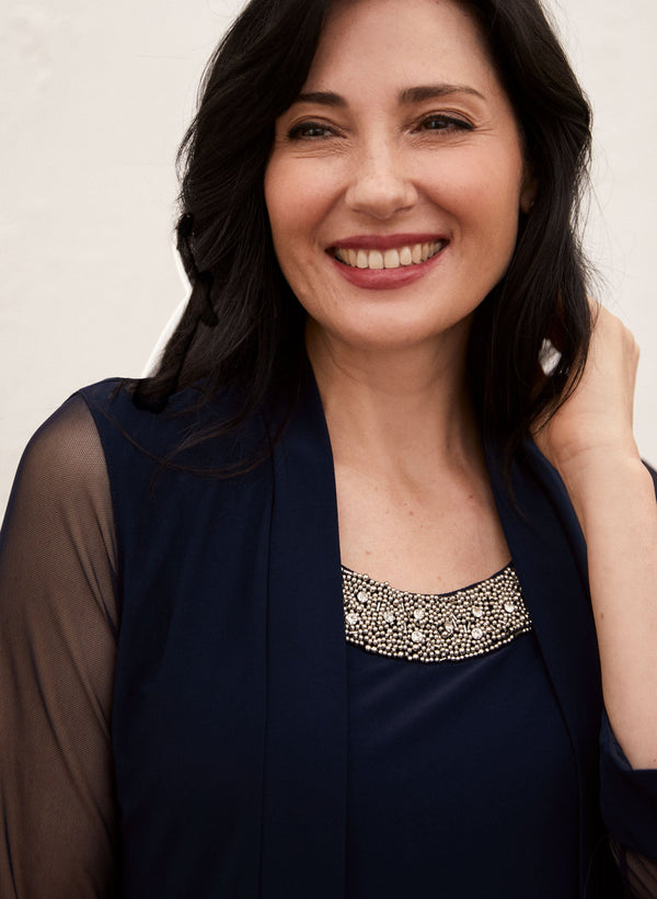 Laura 3/4 Sleeve Jacket & Pants Set