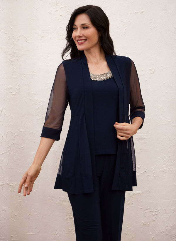 Laura 3/4 Sleeve Jacket & Pants Set