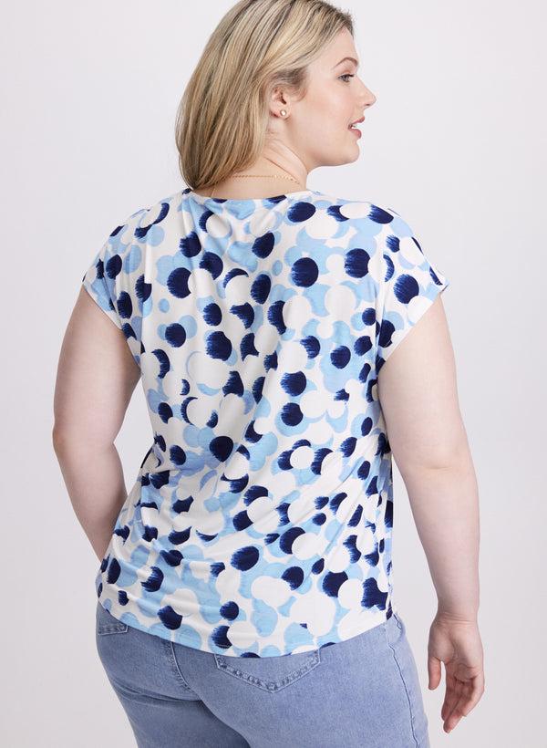 Laura Abstract Dot Print Top