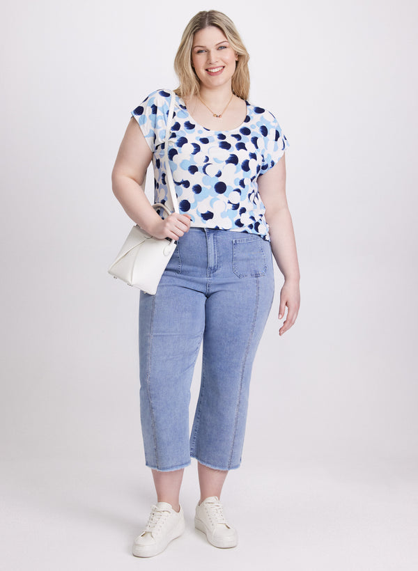 Laura Abstract Dot Print Top