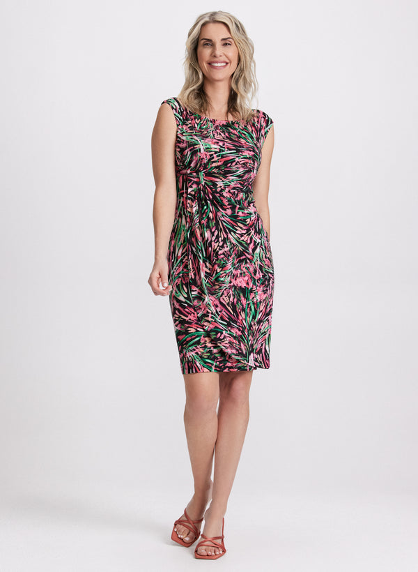 laura Abstract Draped Dress
