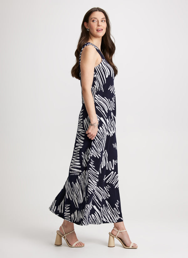 Laura Abstract Pattern Maxi Dress