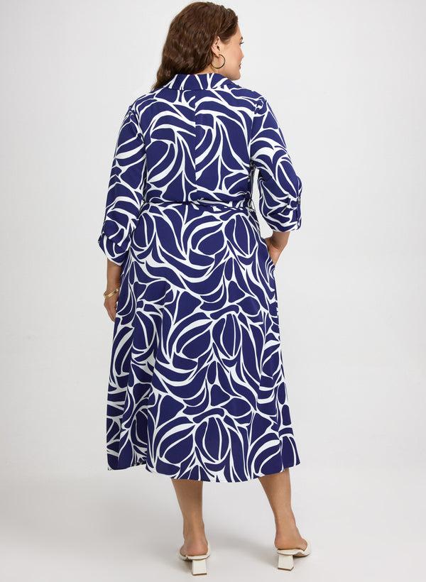 Laura Abstract Print Dress