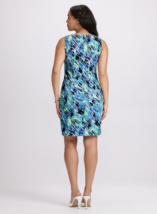 Laura Abstract Print Dress