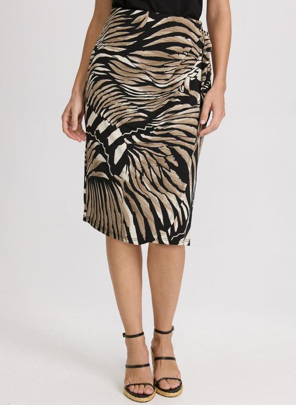 laura Abstract Print Pencil Skirt