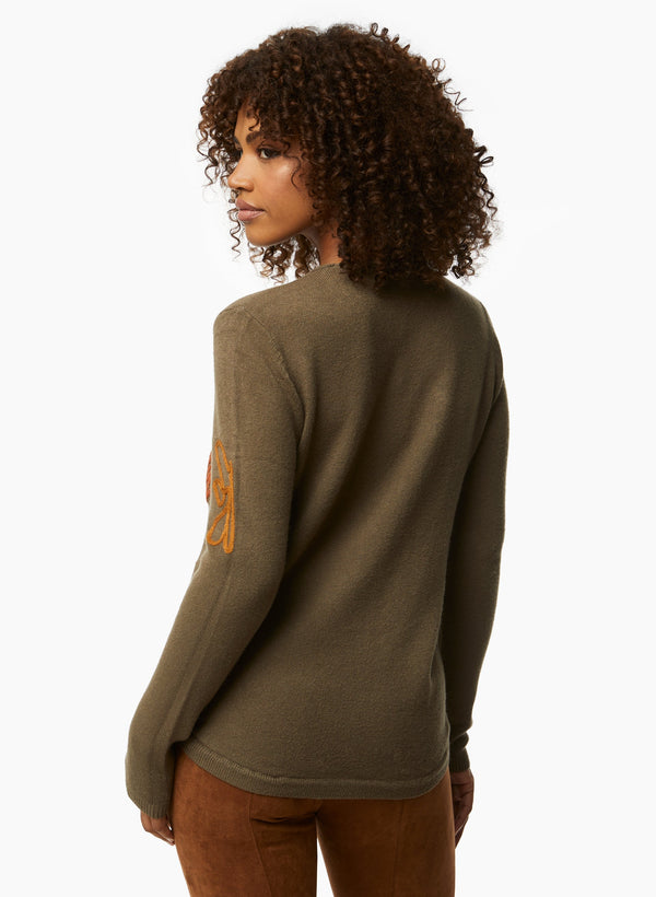 Laura Abstract Print Sweater