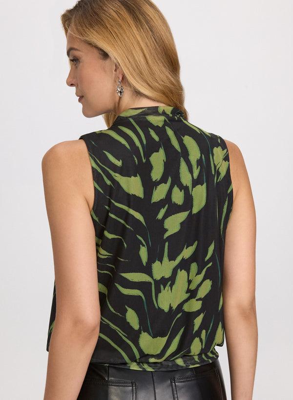 Laura Abstract Print Top