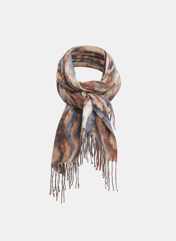 laura Abstract Wave Scarf