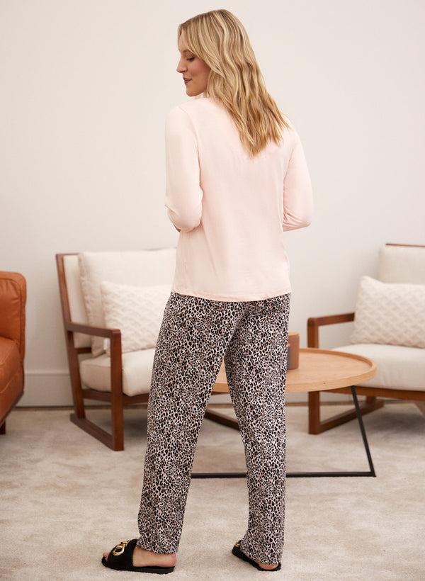 Laura Animal Print Bottom Pyjama Set
