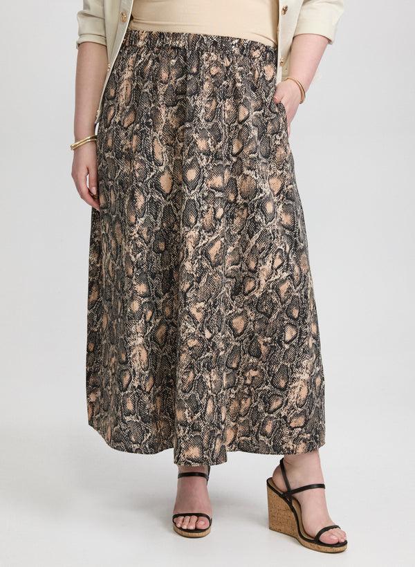 laura Animal Print Maxi Skirt
