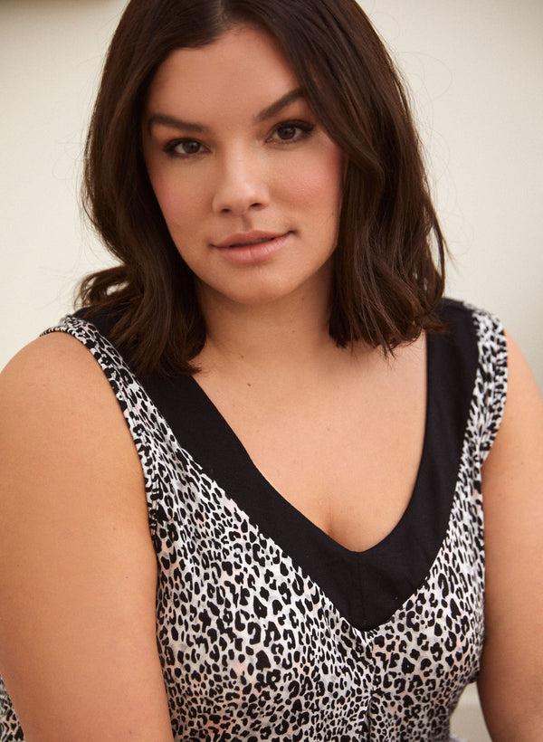 Laura Animal Print Nightgown