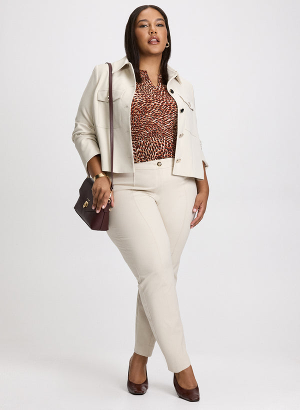 Laura Animal Print Sleeveless Top