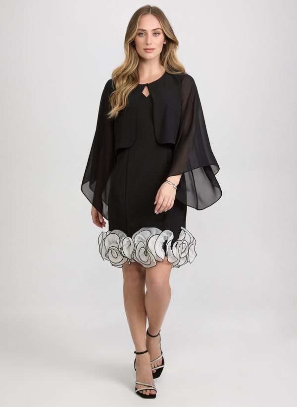 Laura Asymmetric Chiffon Bolero
