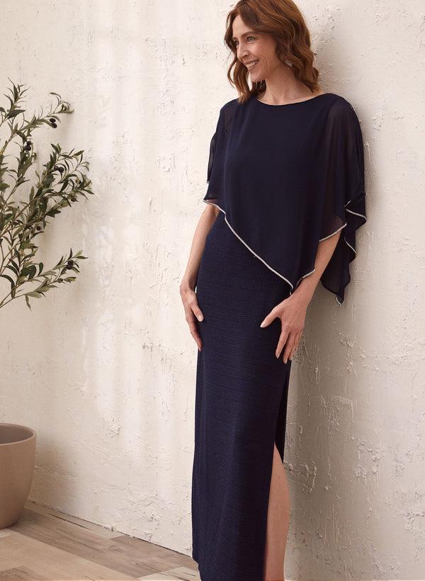 Laura Asymmetrical Poncho Dress