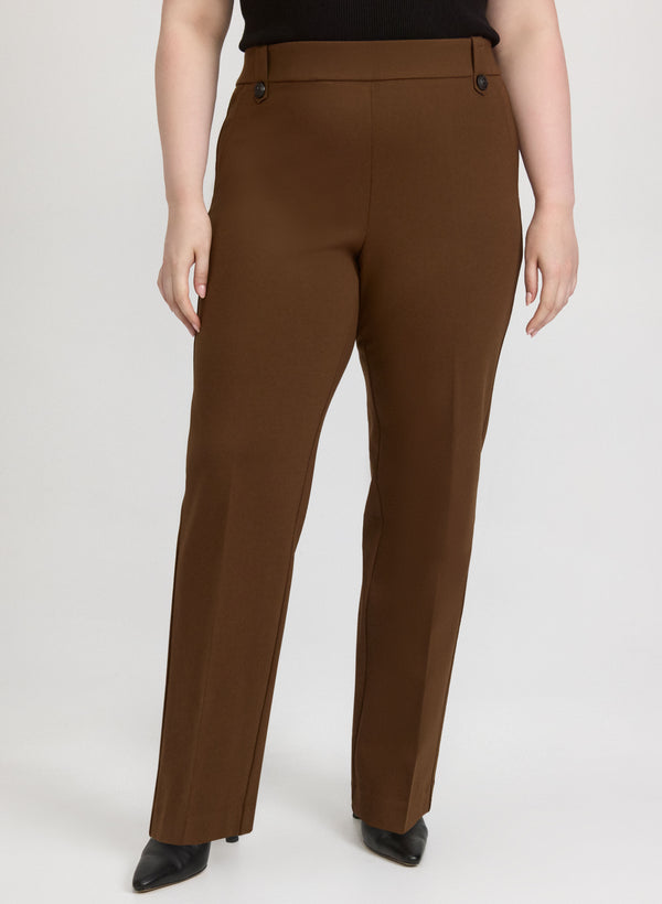 laura Ava Straight-Leg Pants