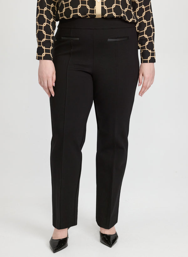 Laura Ava Straight-Leg Pants