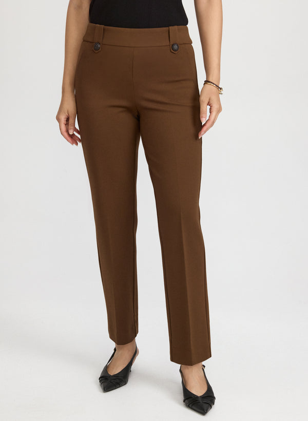 laura Ava Straight-Leg Pants