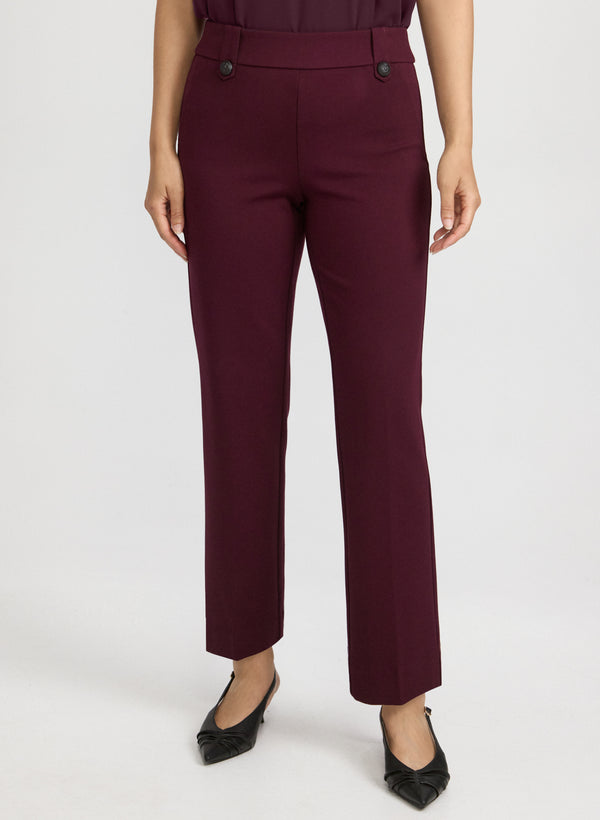 laura Ava Straight-Leg Pants