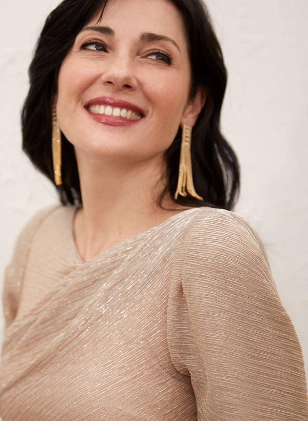 Laura Back Drape Dress