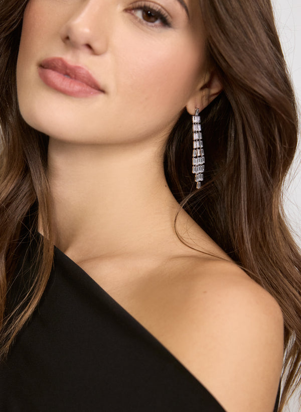 Laura Baguette Chandelier Earrings