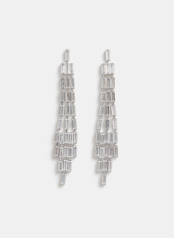 laura Baguette Chandelier Earrings