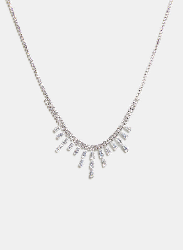 laura Baguette Drop Necklace