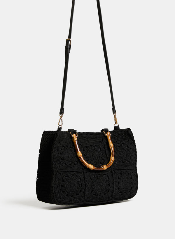 Laura Bamboo Top Handle Bag
