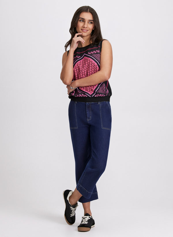 Laura Bandana Print Top