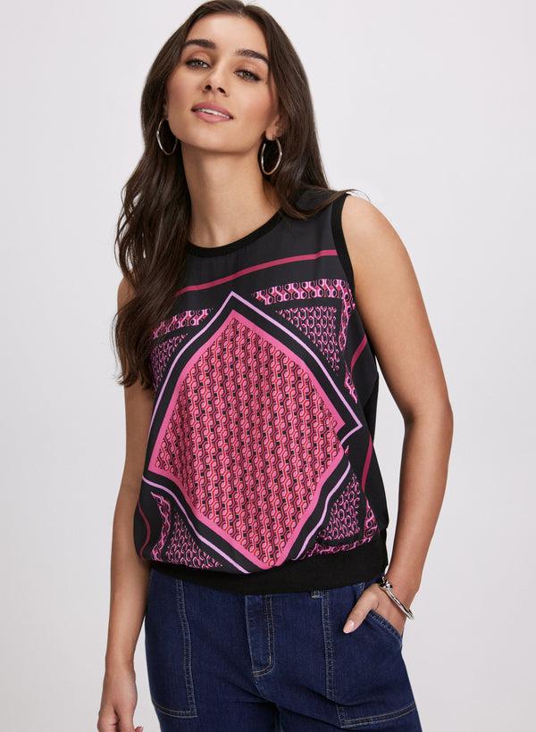 laura Bandana Print Top