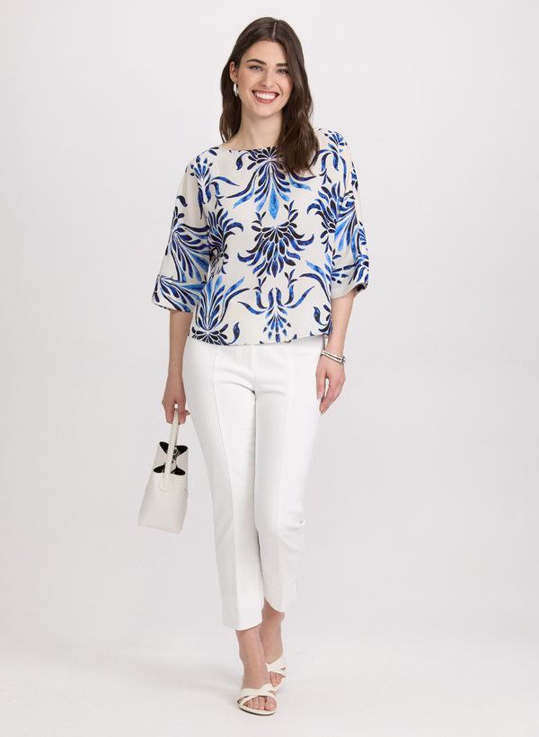 Laura Baroque Print Blouse