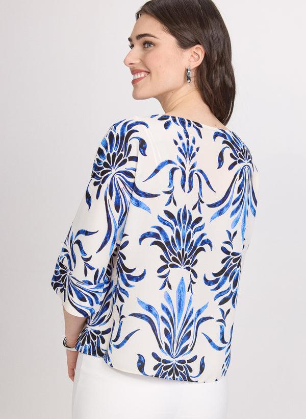 Laura Baroque Print Blouse