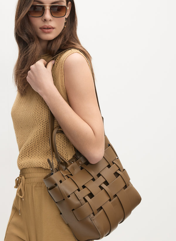 Laura Basket Weave Bag