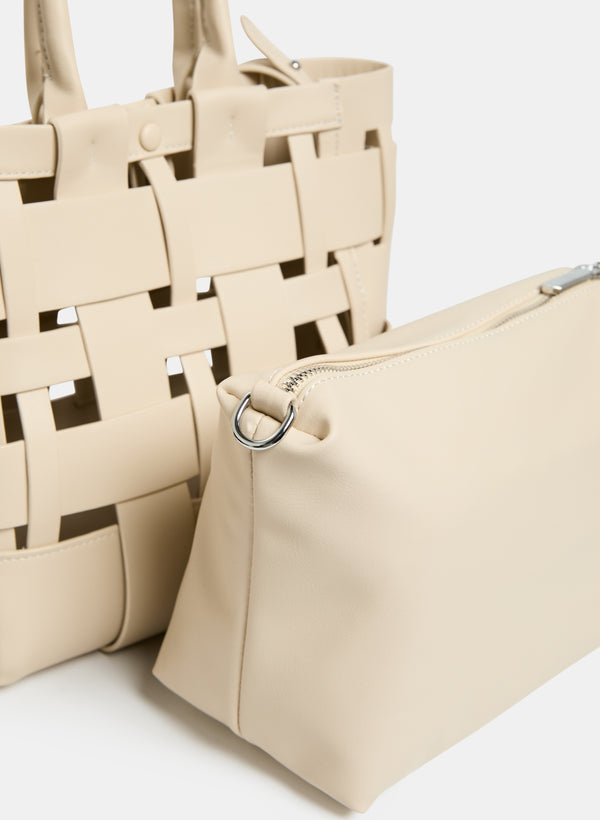 Laura Basket Weave Bag