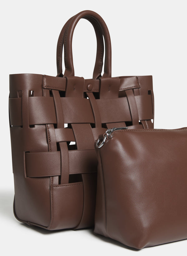 Laura Basket Weave Bag