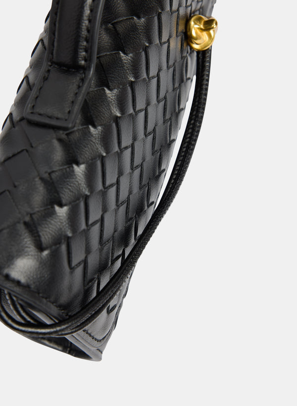 Laura Basket Weave Clutch