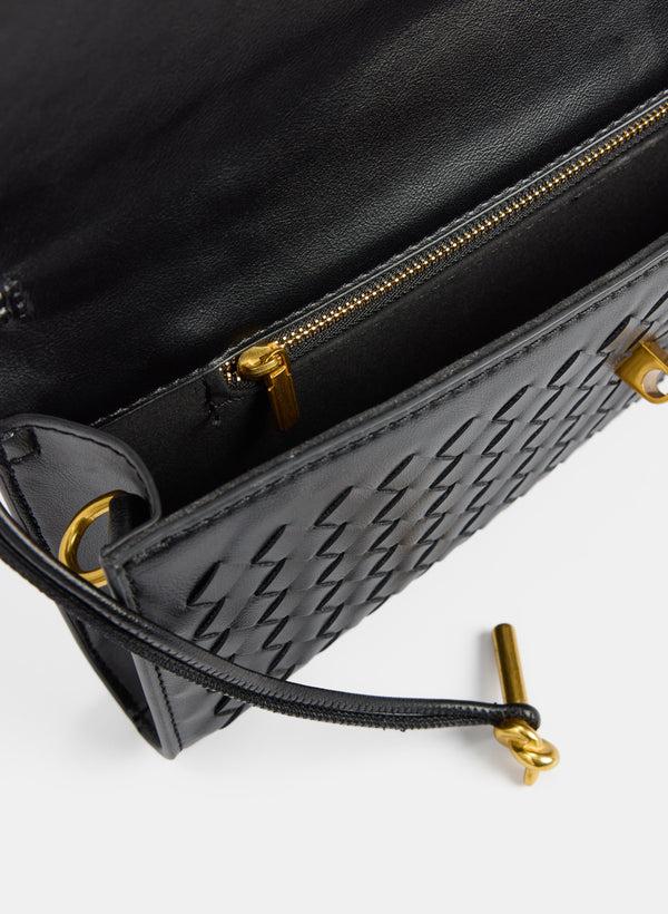 Laura Basket Weave Clutch