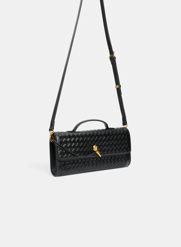 Laura Basket Weave Clutch