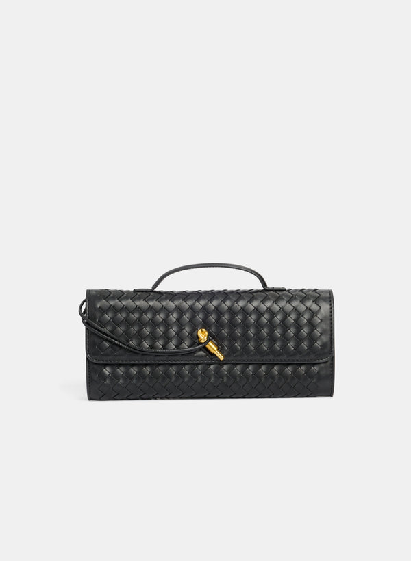 laura Basket Weave Clutch