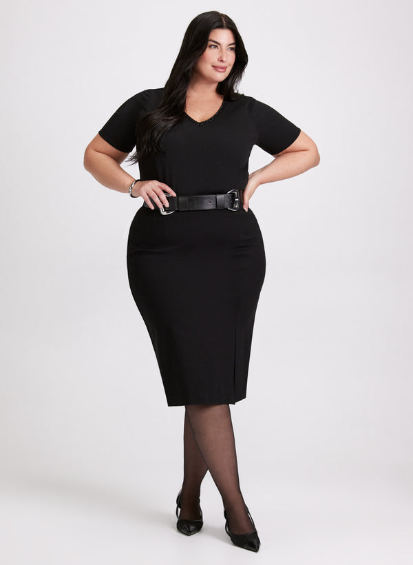 Laura Bead Detail V-Neck Top