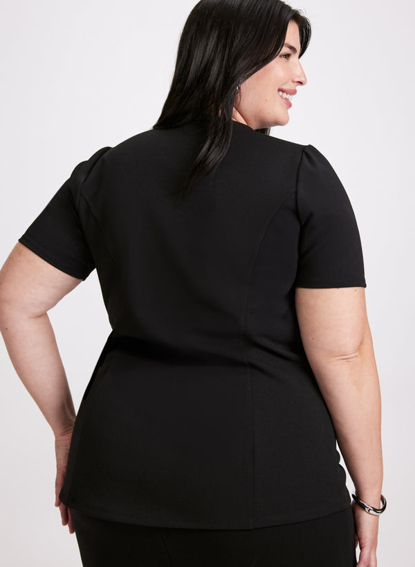 Laura Bead Detail V-Neck Top