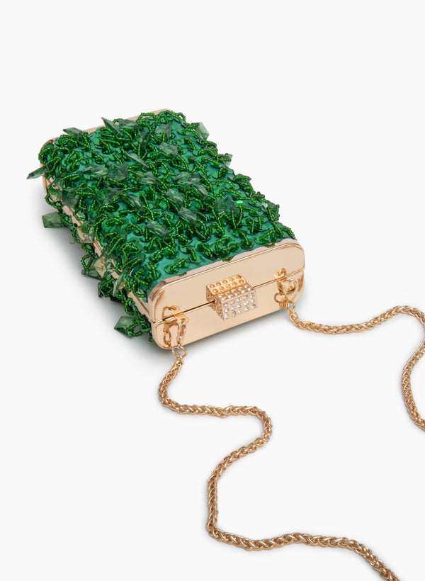 Laura Bead & Sequin Detail Box Clutch