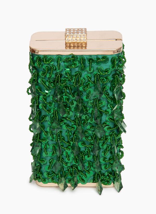 laura Bead & Sequin Detail Box Clutch