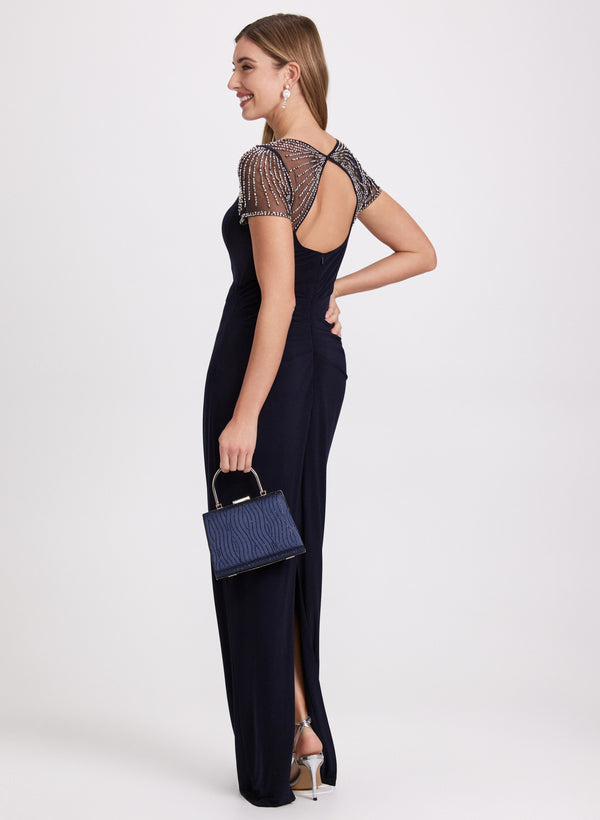 Laura Beaded Column Dress